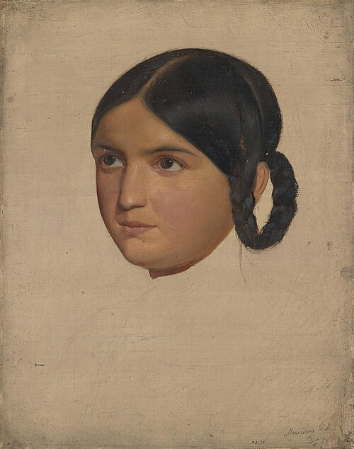 Portrat Study of Mariuccia, 1842, Adolph Tidemand