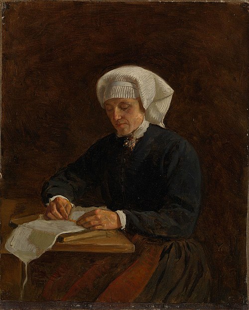 Peasant Woman from Vikøy, 1873, Adolph Tidemand