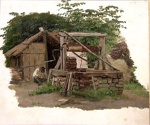 Well at Goldsheim, 1838, Adolph Tidemand