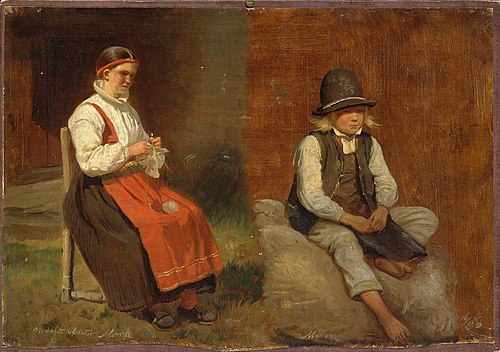 Figur Studies from Mora in Sweden, 1852, Adolph Tidemand