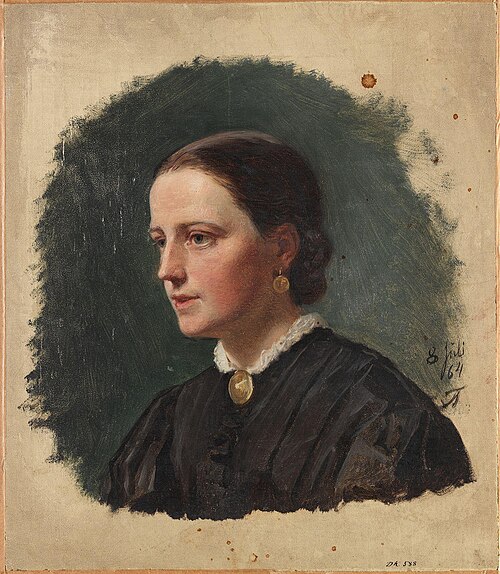 Portrait of Mrs. Duus, 1864, Adolph Tidemand