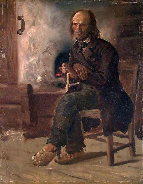 Man from Finnskogen in Värmland, Sweden, 1852, Adolph Tidemand
