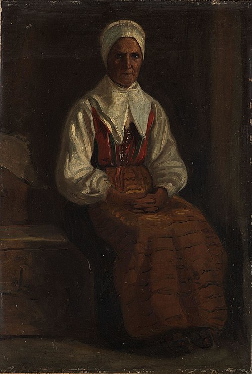 Peasent Woman, 1900, Adolph Tidemand