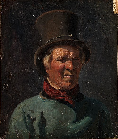 Man with Hat, 1900, Adolph Tidemand