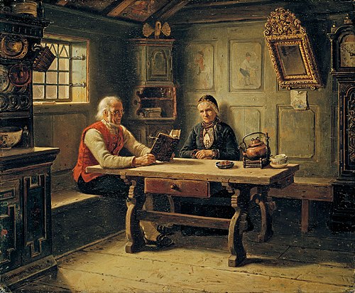 Old Age Solitude, 1849, Adolph Tidemand