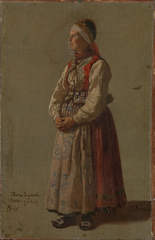 Thora Ingebretsdatter Gulsvig, 1848, Adolph Tidemand