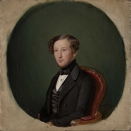 Portrait of Christian August Wulfsberg, 1843, Adolph Tidemand