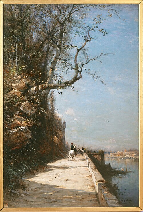 Une route dans les environs de Gênes, 1875, Adolphe Appian