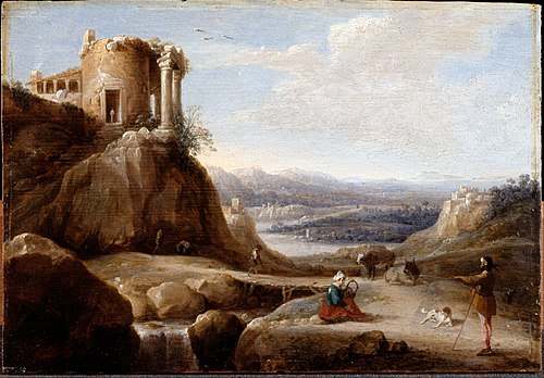 Temple en ruine, 1620, Carel Cornelisz. de Hooch