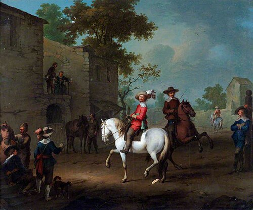 A Riding Lesson, , Carel van Falens