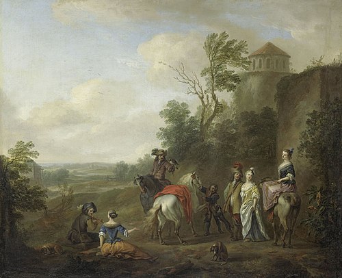 Hunting Party, 1716, Carel van Falens