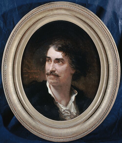 Portrait d'Étienne Mélingue (1808-1875), acteur et sculpteur, 1856, Adolphe Yvon