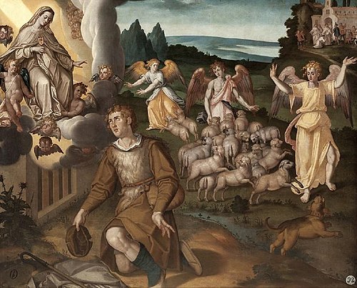 Aparición de la Virgen a San Ramón Nonato, 1600, Francisco Pacheco