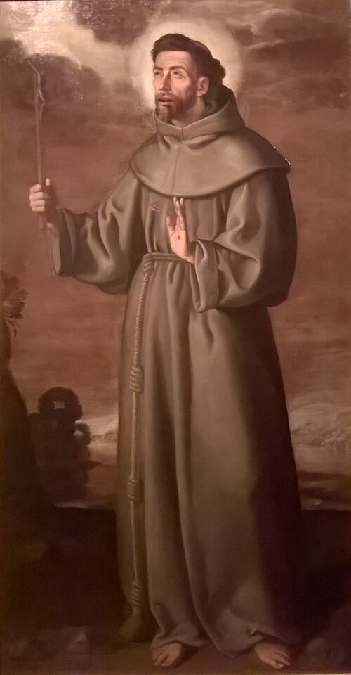 Saint François d'Assise avec un crucifix, 1616, Francisco Pacheco