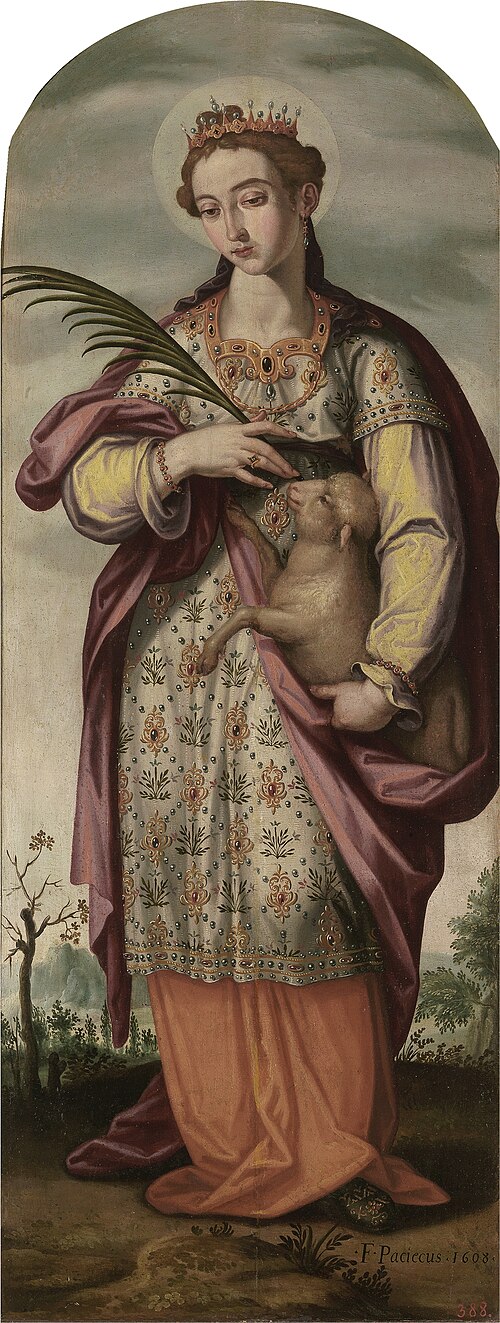 Santa Inés, 1608, Francisco Pacheco