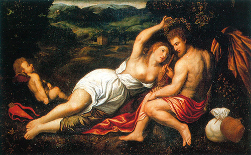 Daphnis et Chloé., 1535, Paris Bordone