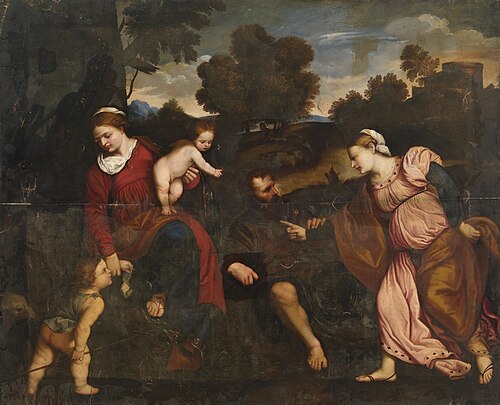 The Mystic Marriage of Saint Catherine, 1700, Paris Bordone