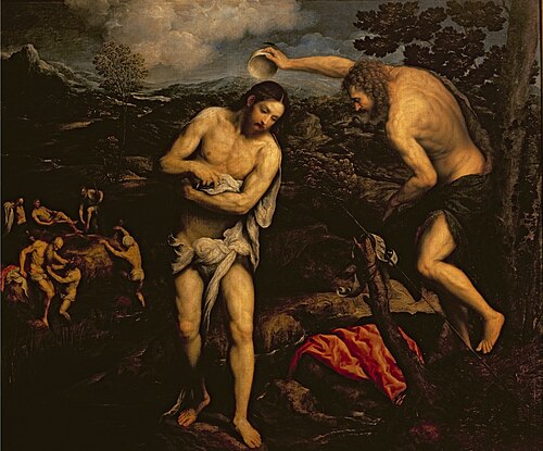The Baptism of Christ, 1550, Paris Bordone