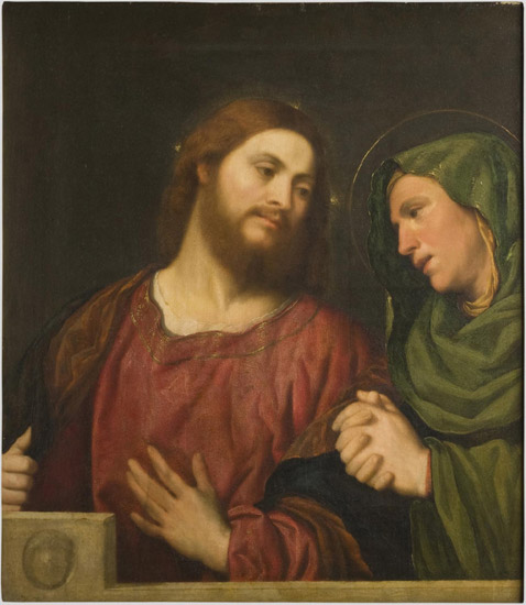 Les adieux du Christ à sa mère, 1530, Paris Bordone