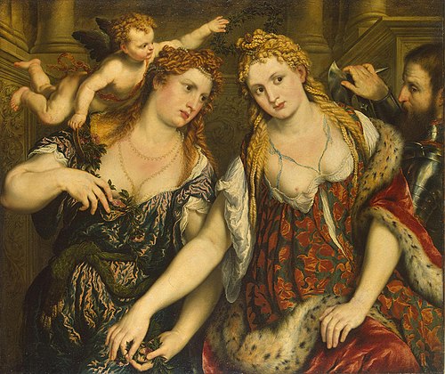 Vénus, Flore, Mars et Cupidon, 1550, Paris Bordone