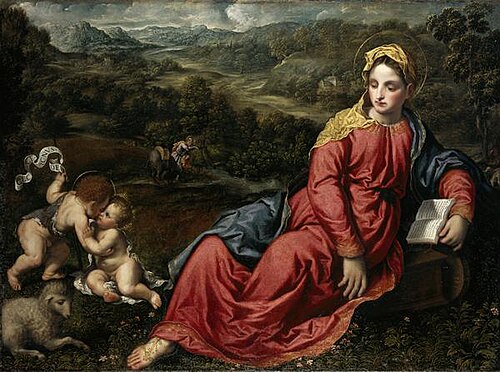 The Rest on the Return from Egypt, 1540, Paris Bordone
