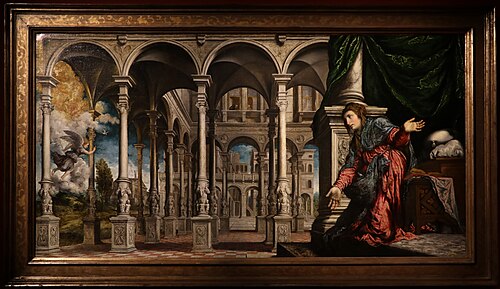 L'Annonciation, 1540, Paris Bordone