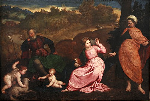 Rest on the Flight into Egypt, 1530, Paris Bordone