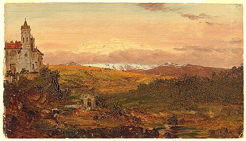 Cathedral, Chillo, Ecuador, 1857, Frederic Edwin Church