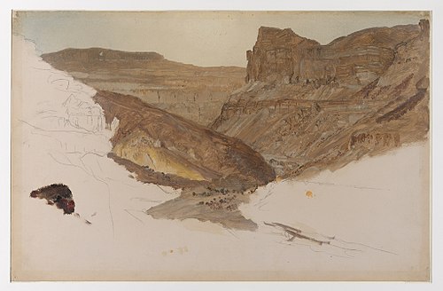 Ruisseau de montagne, vallée du Yémen, Palestine, 1868, Frederic Edwin Church
