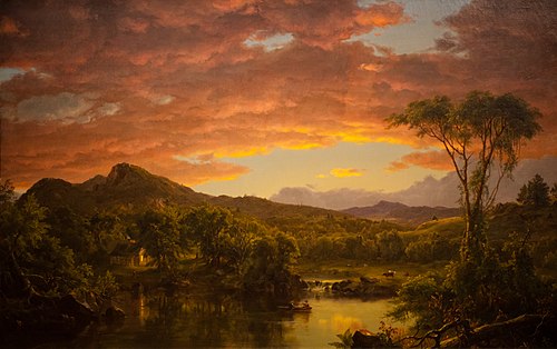 A Country Home, 1854, Frederic Edwin Church