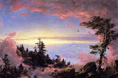 Above the Clouds at Sunrise, 1849, Frederic Edwin Church