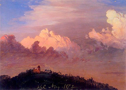 Clouds over Olana, 1872, Frederic Edwin Church