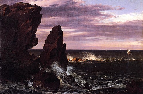 Coast Scene, 1852, Frederic Edwin Church