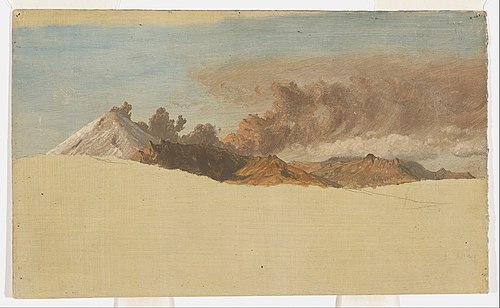 Le Cotopaxi depuis Ambato, Équateur, 1853, Frederic Edwin Church