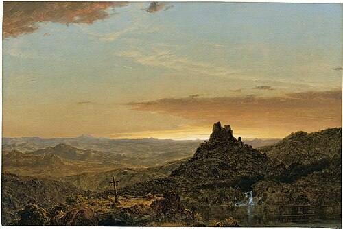 Croix dans un paysage agreste, 1857, Frederic Edwin Church