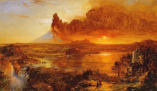 Eruption at Cotopaxi, 1865, Frederic Edwin Church
