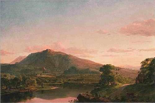 Figures in a New England Landscape, 1852, Frederic Edwin Church