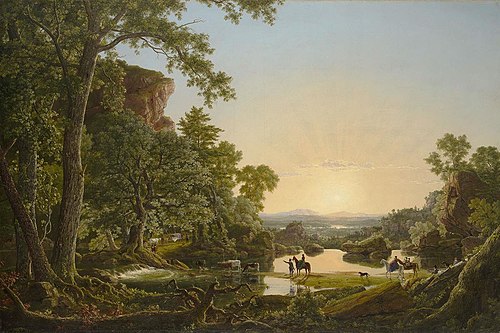 Hooker et compagnie voyageant à travers la nature de Plymouth à Hartford, en 1636, 1846, Frederic Edwin Church