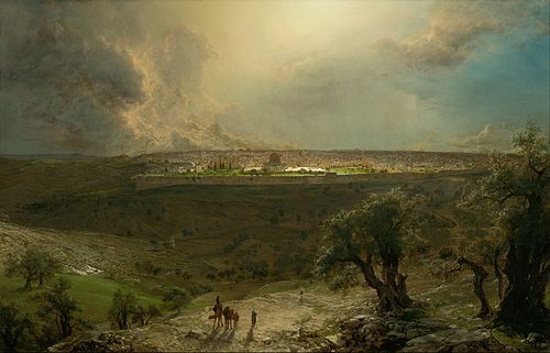 Jérusalem du mont des Oliviers, 1870, Frederic Edwin Church