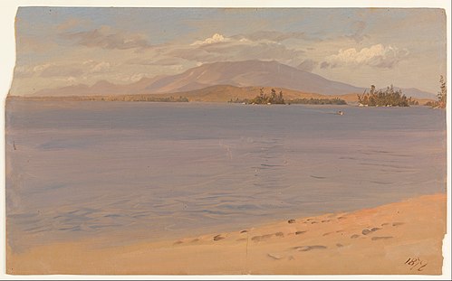 Le Mont Katahdin du lac Millinocket, 1878, Frederic Edwin Church