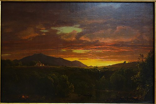 Crépuscule (Coucher de soleil), 1856, Frederic Edwin Church