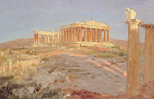 Parthenon, 1869, Frederic Edwin Church