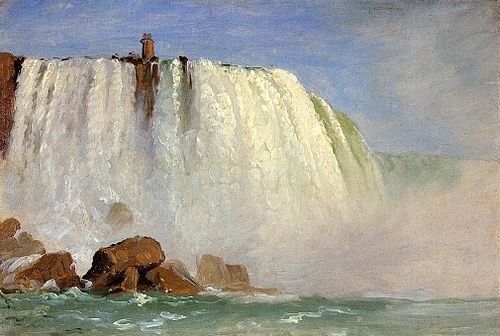 Study for "Under Niagara", 1858, Frederic Edwin Church