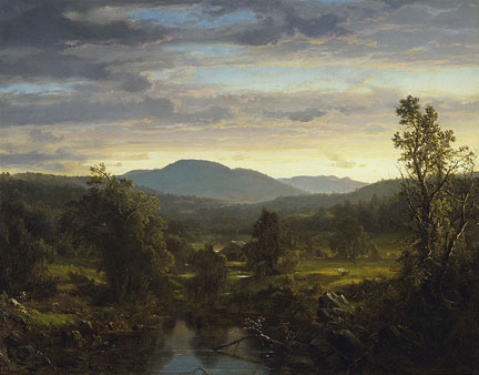 Sunset in the Berkshire Hills, 1857, Frederic Edwin Church