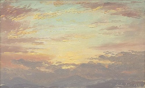 Sunset on July 26, 1870, 1870, Frederic Edwin Church