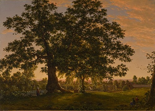 Le Charter Oak à Hartford, 1846, Frederic Edwin Church