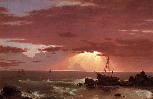 L'Épave, 1852, Frederic Edwin Church