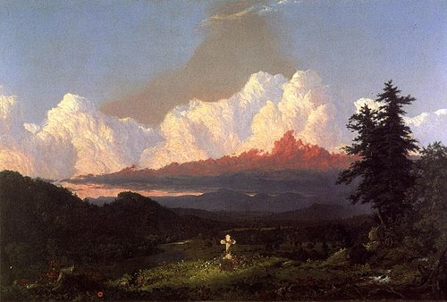 To the Memory of Cole, 1848, Frederic Edwin Church
