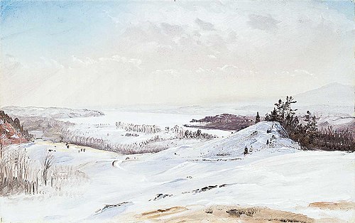 View from Olana in the Snow, 1870, Frederic Edwin Church