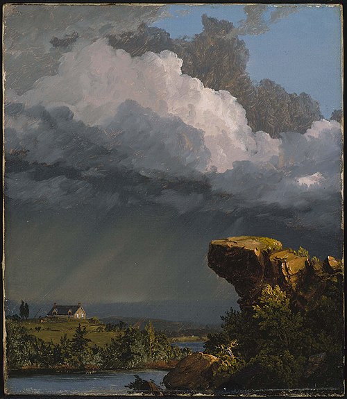 A Passing Storm, 1849, Frederic Edwin Church
